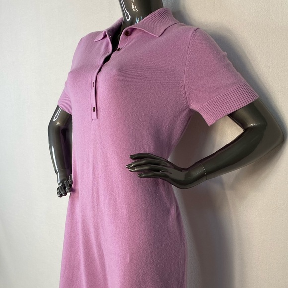 DIANE VON FURSTENBERG LILAC CASHMERE SWEATER DRESS - Picture 4 of 8